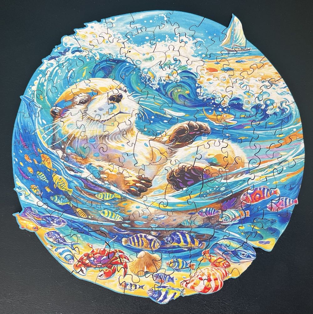 Leisurely Otter - SOLD - Wood-Unknown puzzle collectible - Main Image 4