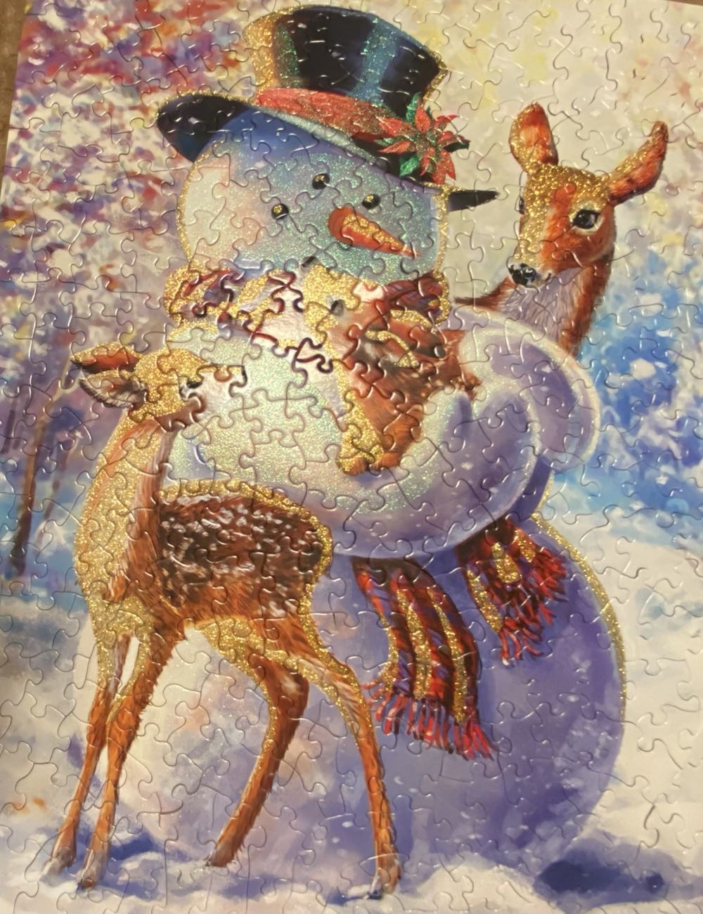 Snowman And Fawns - Bits & Pieces puzzle collectible [Barcode 192949031761] - Main Image 2