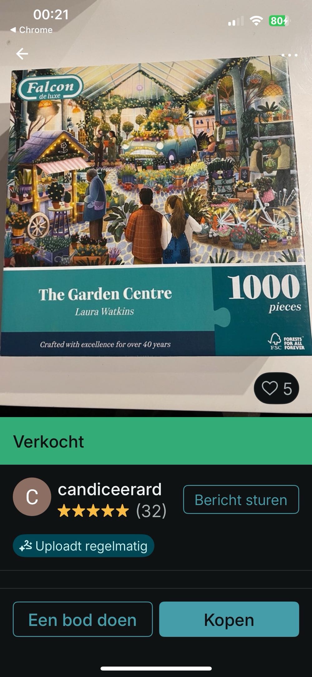 The Garden Centre🟦 - Falcon de luxe puzzle collectible [Barcode 8721017602972] - Main Image 3