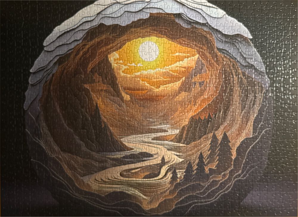 3D Visual Dawn-Inside a Cave - Blueforest puzzle collectible - Main Image 3