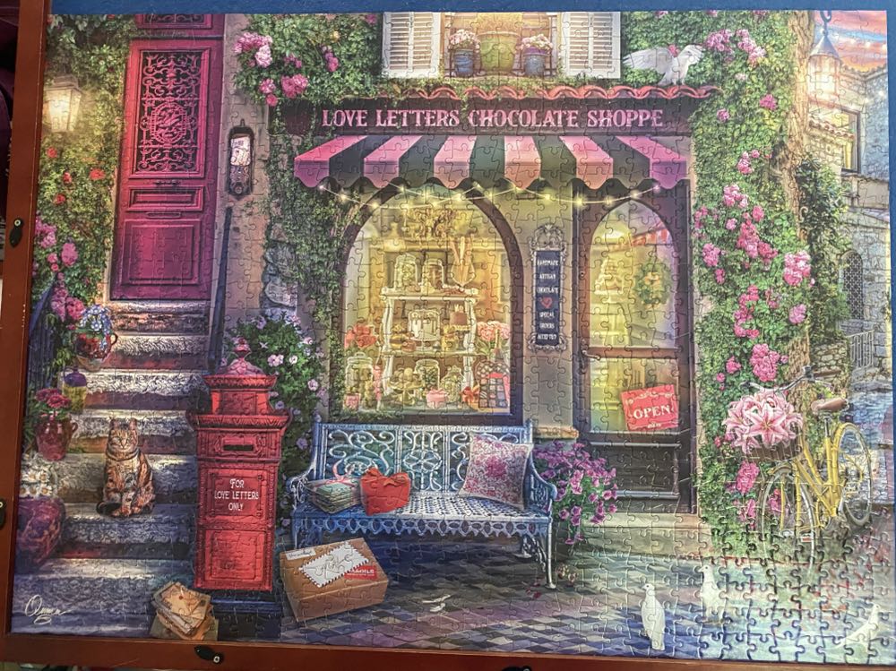 Love Letters Chocolate Shoppe - Buffalo Games 🇺🇸 puzzle collectible [Barcode 079346127672] - Main Image 2