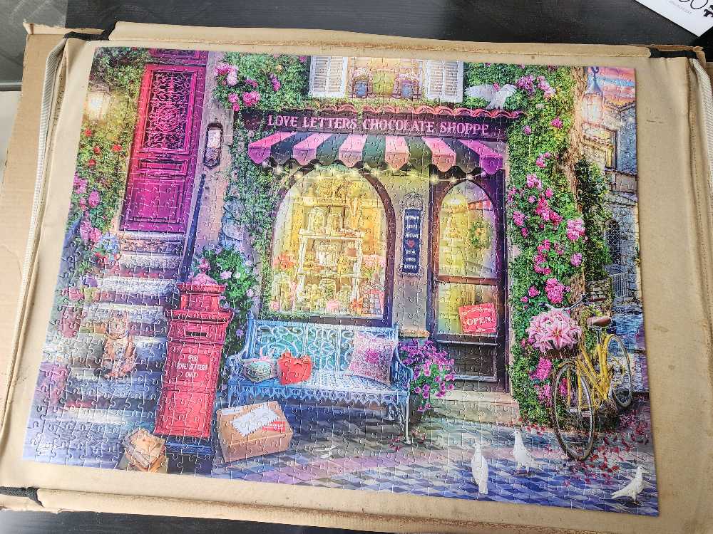 Love Letters Chocolate Shoppe - Buffalo Games 🇺🇸 puzzle collectible [Barcode 079346127672] - Main Image 3