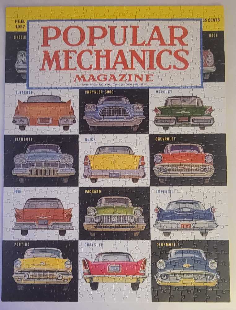 Popular Mechanics Magazine Feb 500 Piece Puzzle Ny Puzzle Co. Vintage - New York Puzzle Company puzzle collectible [Barcode 851996002352] - Main Image 2