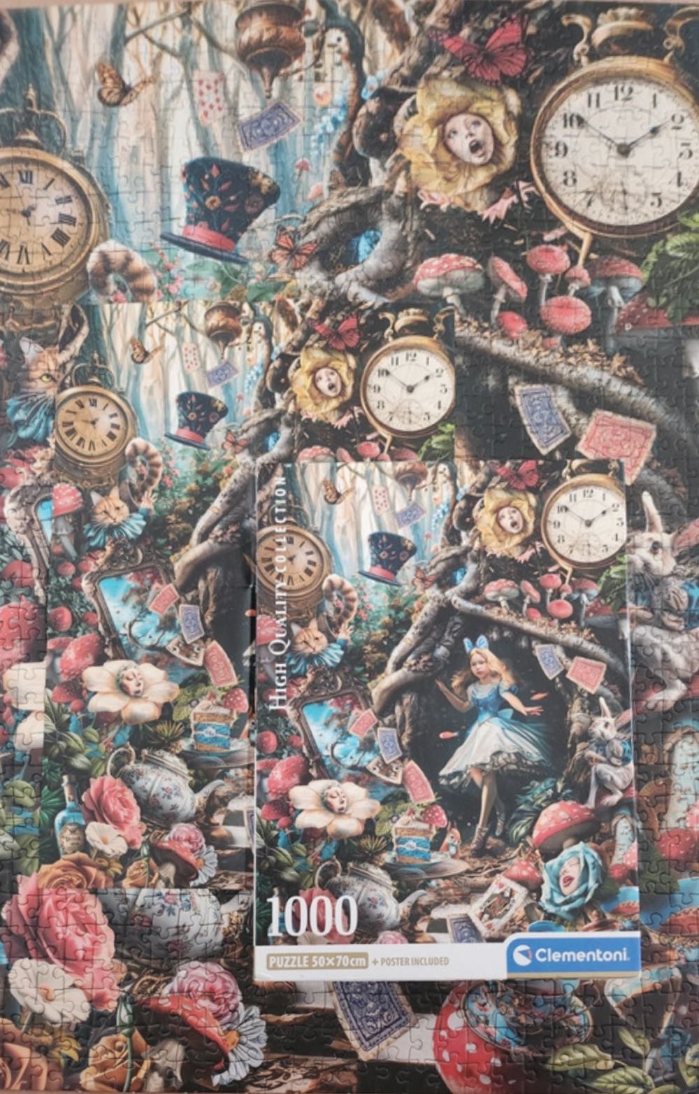 Another Day In Wonderland 2025 - Completed - Clementoni 🇮🇹 puzzle collectible [Barcode 8005125399352] - Main Image 4