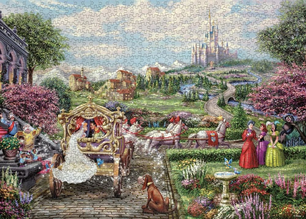 Ceaco / Thomas Kinkade • 1000: Cinderella Happily Ever After - Ceaco / Thomas Kinkade puzzle collectible - Main Image 3
