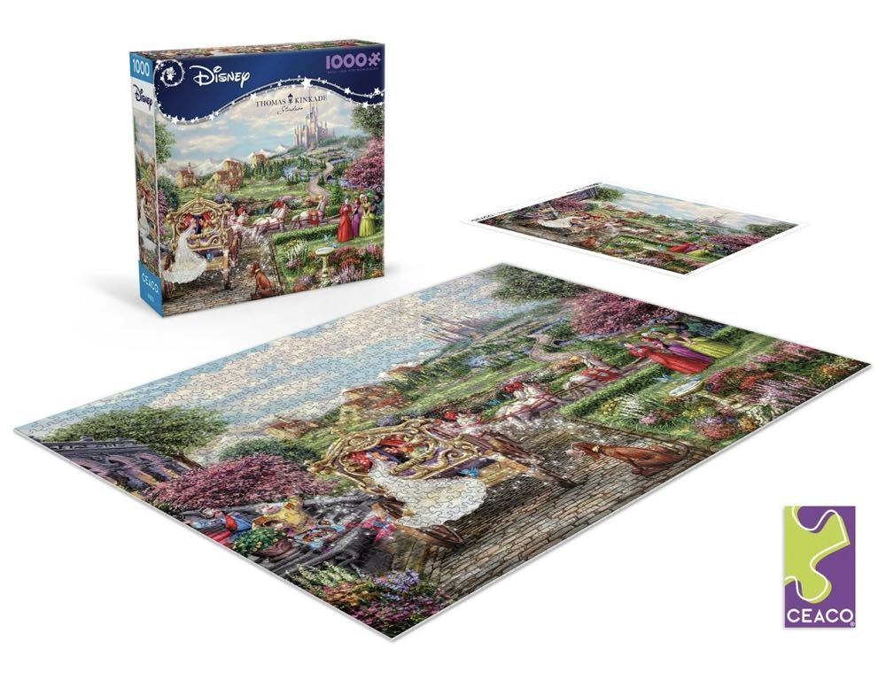 Ceaco / Thomas Kinkade • 1000: Cinderella Happily Ever After - Ceaco / Thomas Kinkade puzzle collectible - Main Image 4
