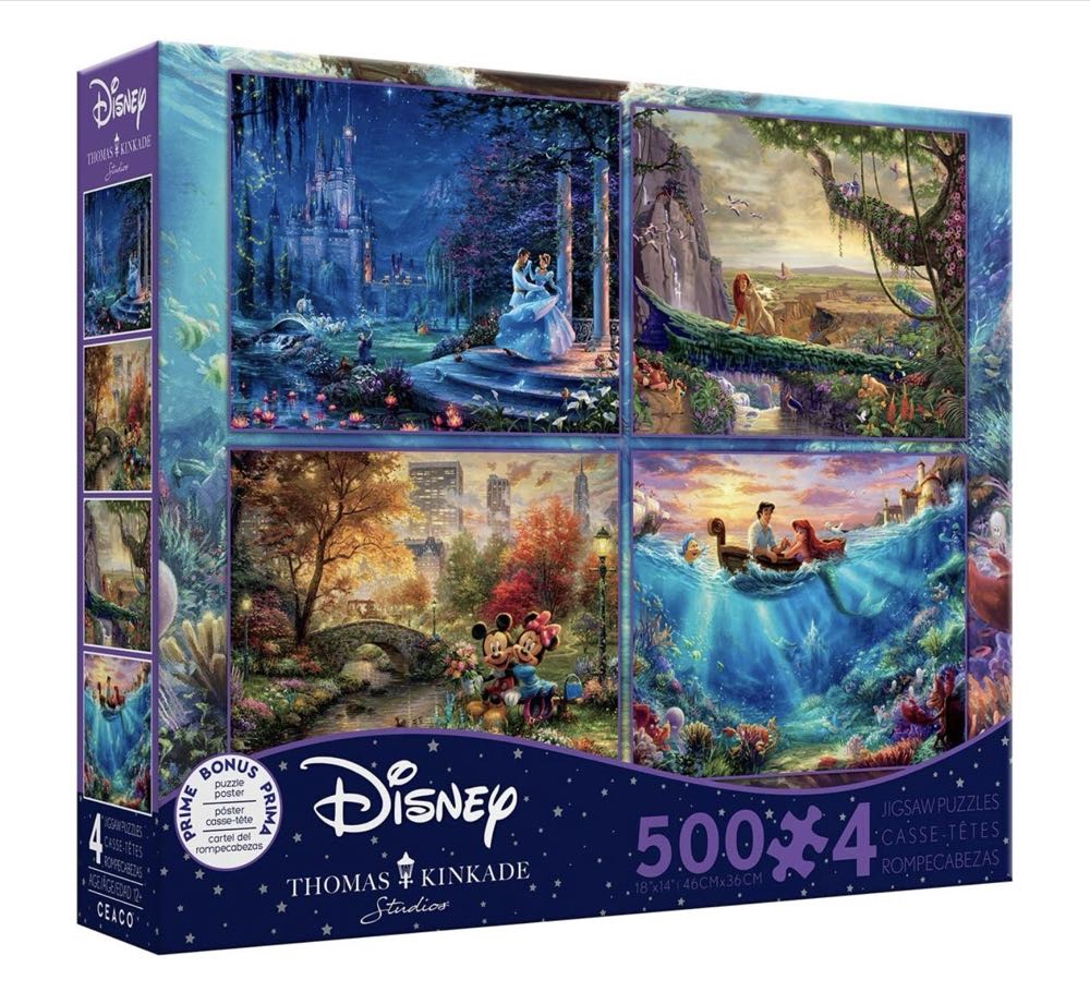 Set 3: Cinderella Dancing in the Starlight - Ceaco / Thomas Kinkade puzzle collectible - Main Image 2