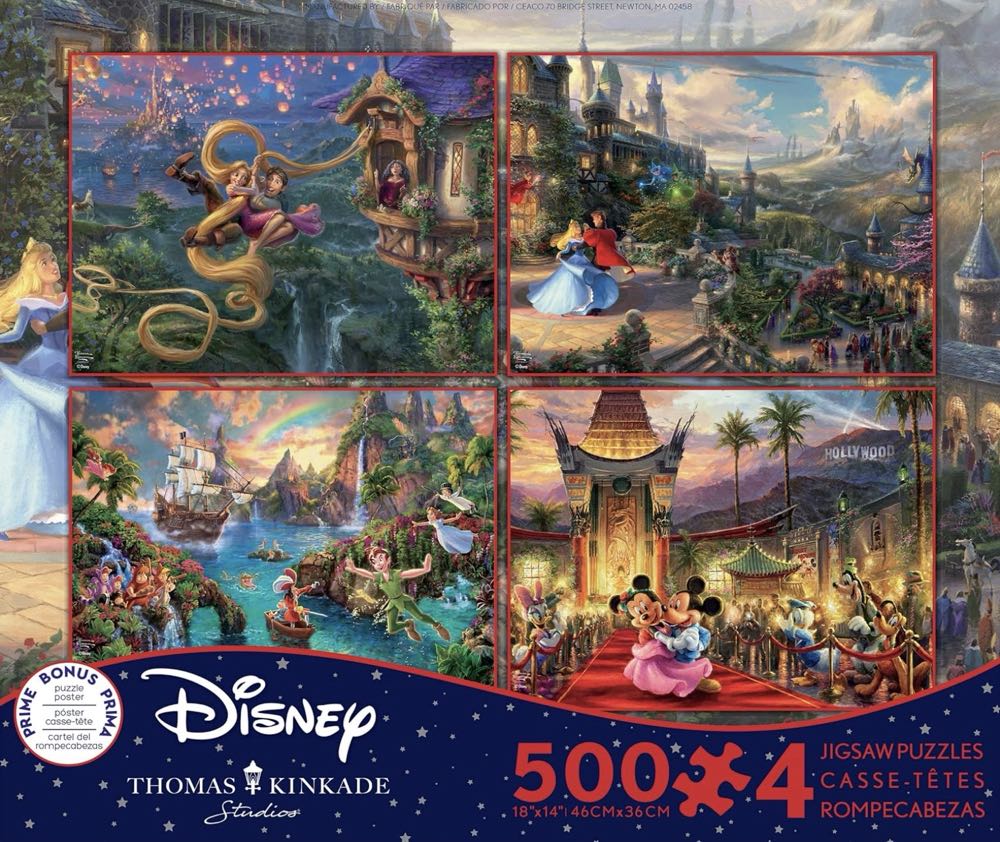 Set 4: Tangled up in Love - Ceaco / Thomas Kinkade puzzle collectible - Main Image 2