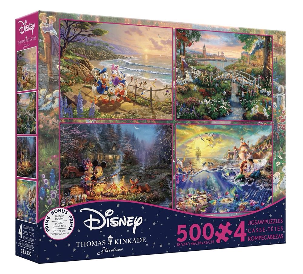 Set 5: The Little Mermaid - Ceaco / Thomas Kinkade puzzle collectible - Main Image 2