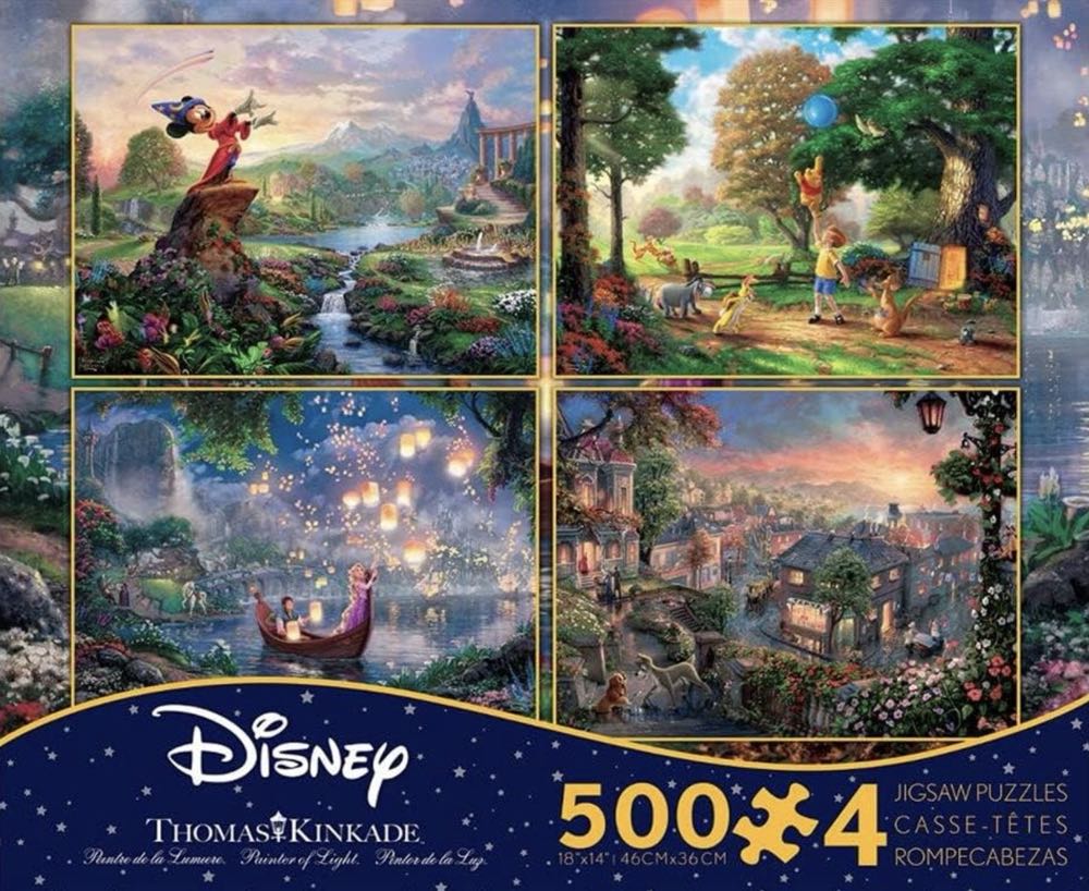 Set 7: Lady and the Tramp - Ceaco / Thomas Kinkade puzzle collectible - Main Image 2