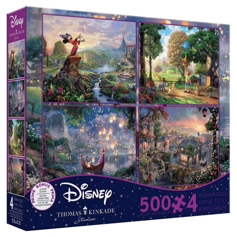 Set 7: Winnie the Pooh II - Ceaco / Thomas Kinkade puzzle collectible - Main Image 2