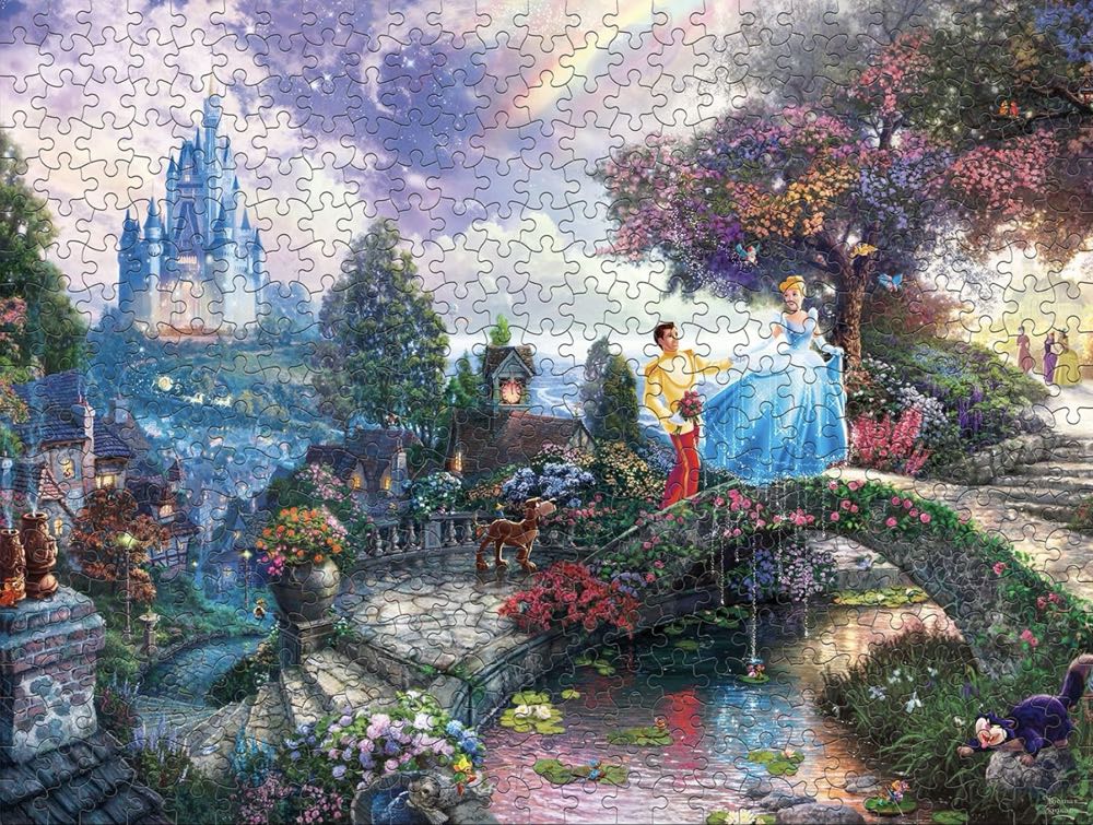 Set 6: Cinderella Wishes Upon a Dream - Ceaco / Thomas Kinkade puzzle collectible - Main Image 3