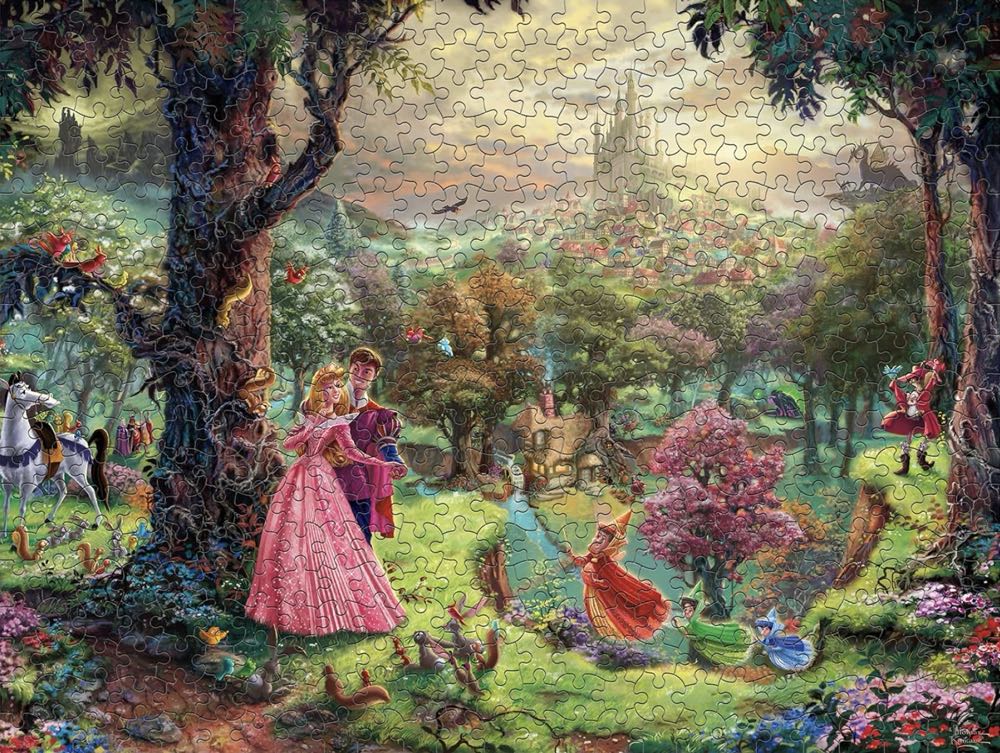 Set 6: Sleeping Beauty - Ceaco / Thomas Kinkade puzzle collectible - Main Image 3