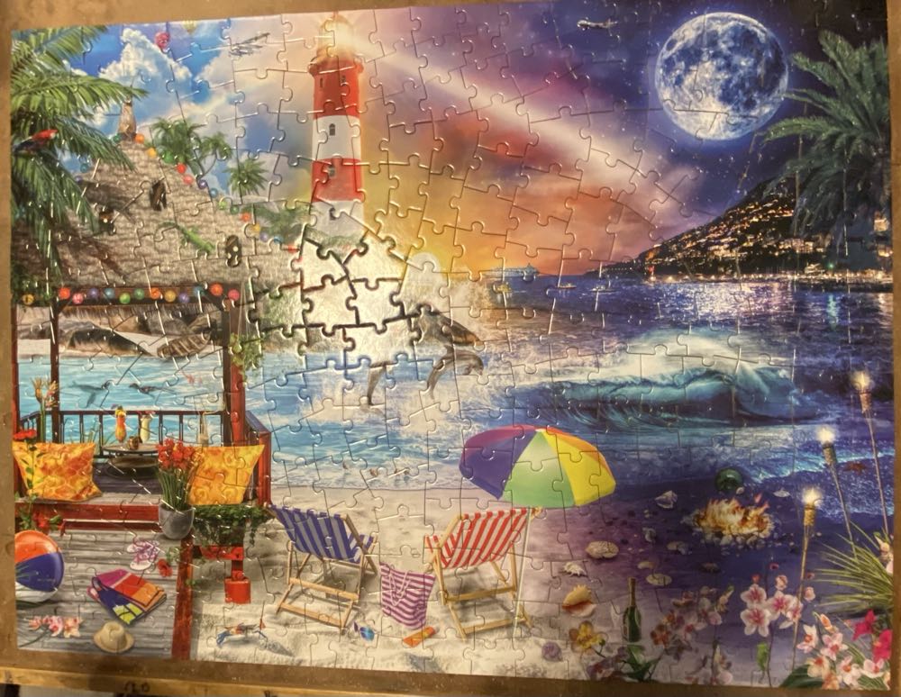 Day To Night Tropics - Bits & Pieces puzzle collectible [Barcode 192949087881] - Main Image 2