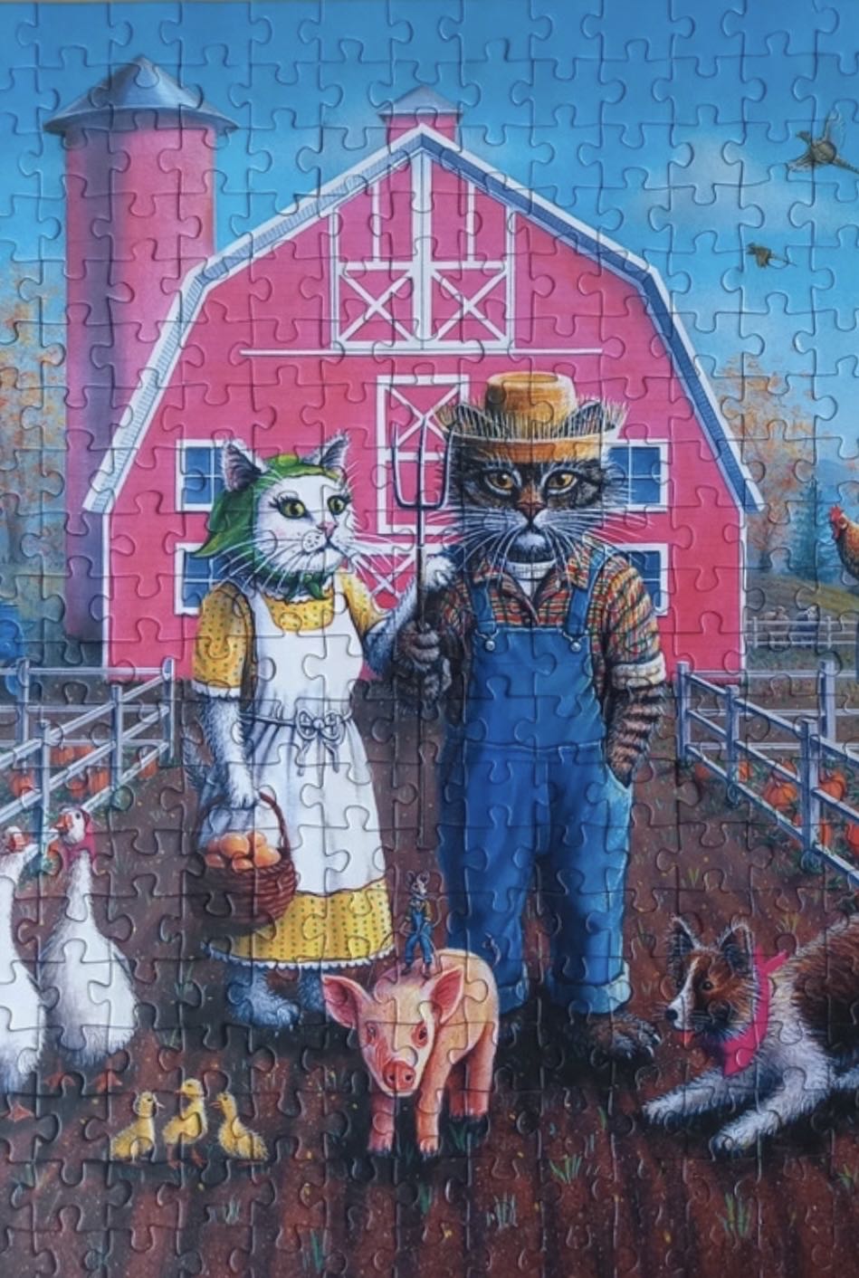 Feline Farming 🟦 - Art Puzzle puzzle collectible [Barcode 8682450140288] - Main Image 3