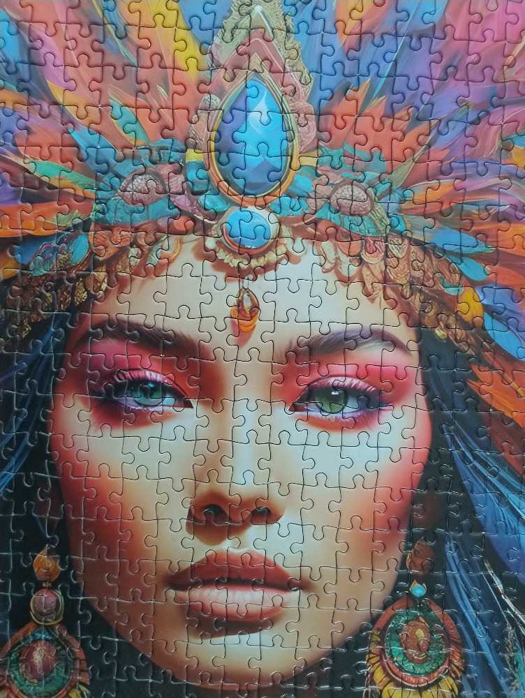 Indian Beauty - Bluebird puzzle collectible - Main Image 3