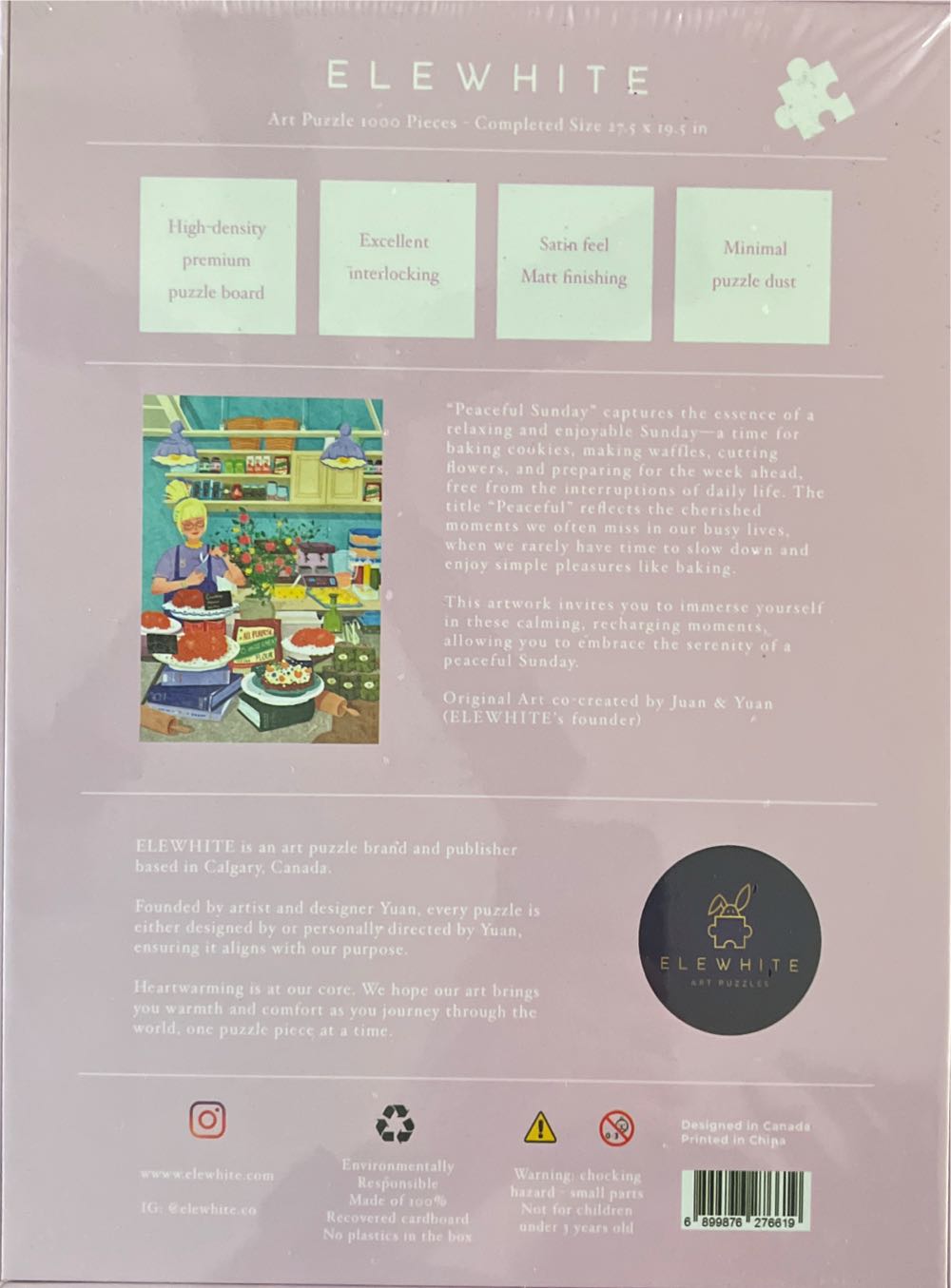 Peaceful Sunday - Elewhite puzzle collectible [Barcode 6899876276619] - Main Image 2