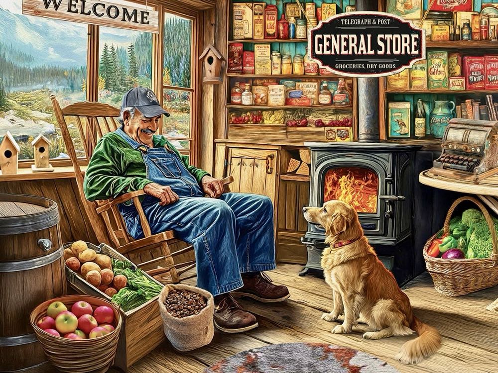 The General Store - White Mountain puzzle collectible [Barcode 724819268788] - Main Image 2