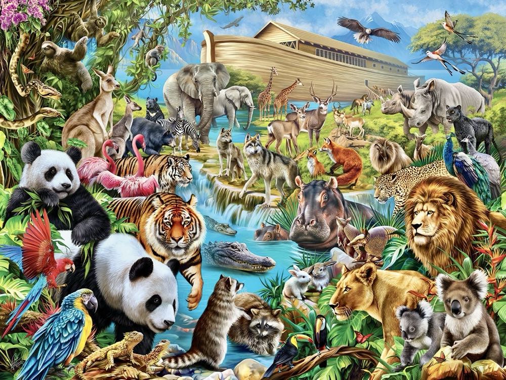 Noah’s Ark - White Mountain puzzle collectible [Barcode 724819268535] - Main Image 2