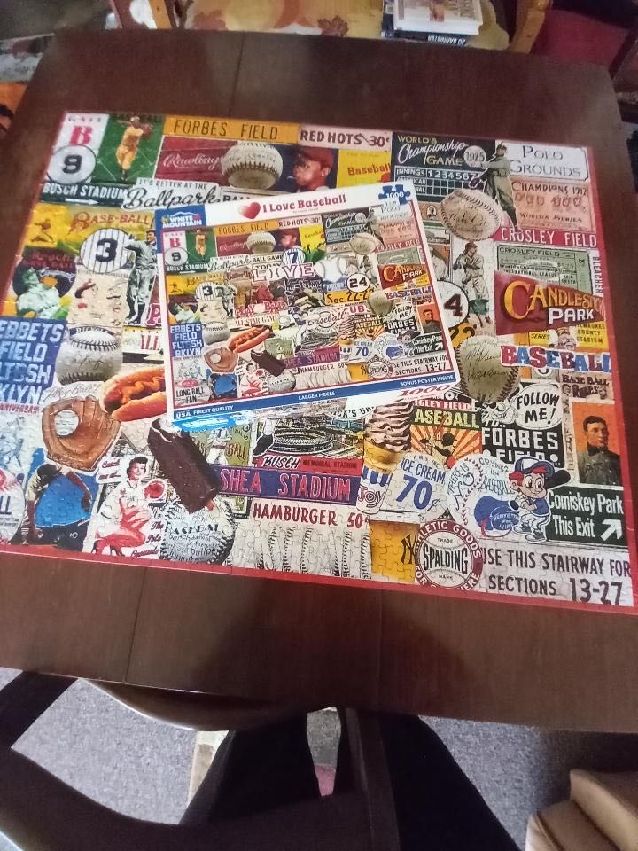 I Love Baseball - White Mountain Puzzles puzzle collectible [Barcode 724819265800] - Main Image 2