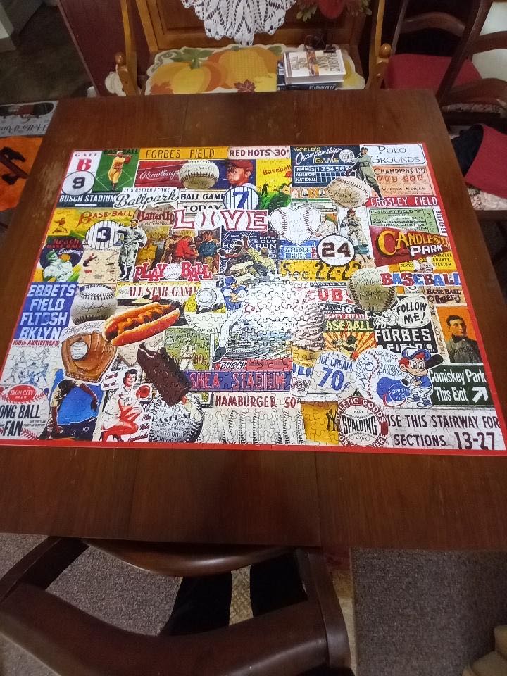 I Love Baseball - White Mountain Puzzles puzzle collectible [Barcode 724819265800] - Main Image 3