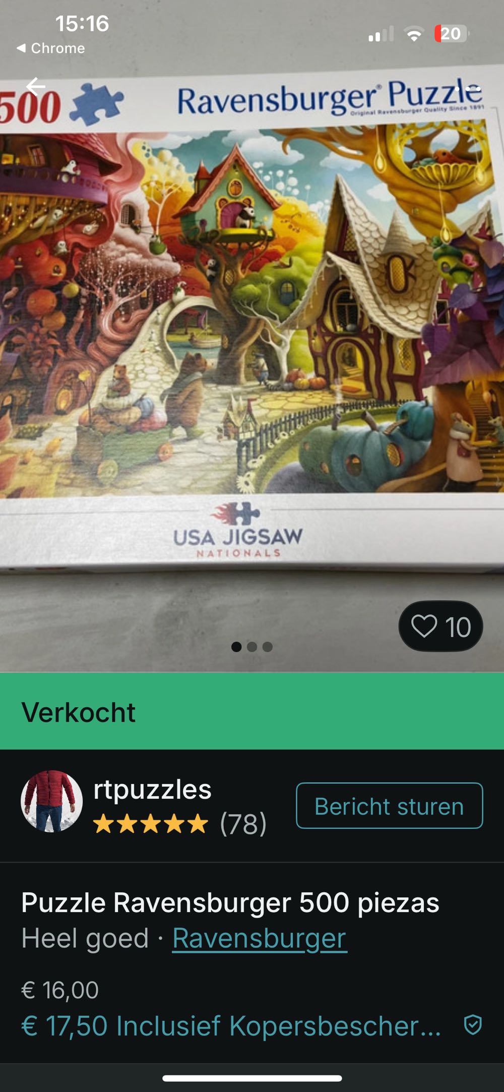 Home Sweet Home - Ravensburger puzzle collectible [Barcode 4005555015994] - Main Image 4