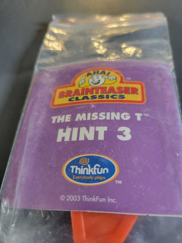 Missing T - Thinkfun puzzle collectible - Main Image 2