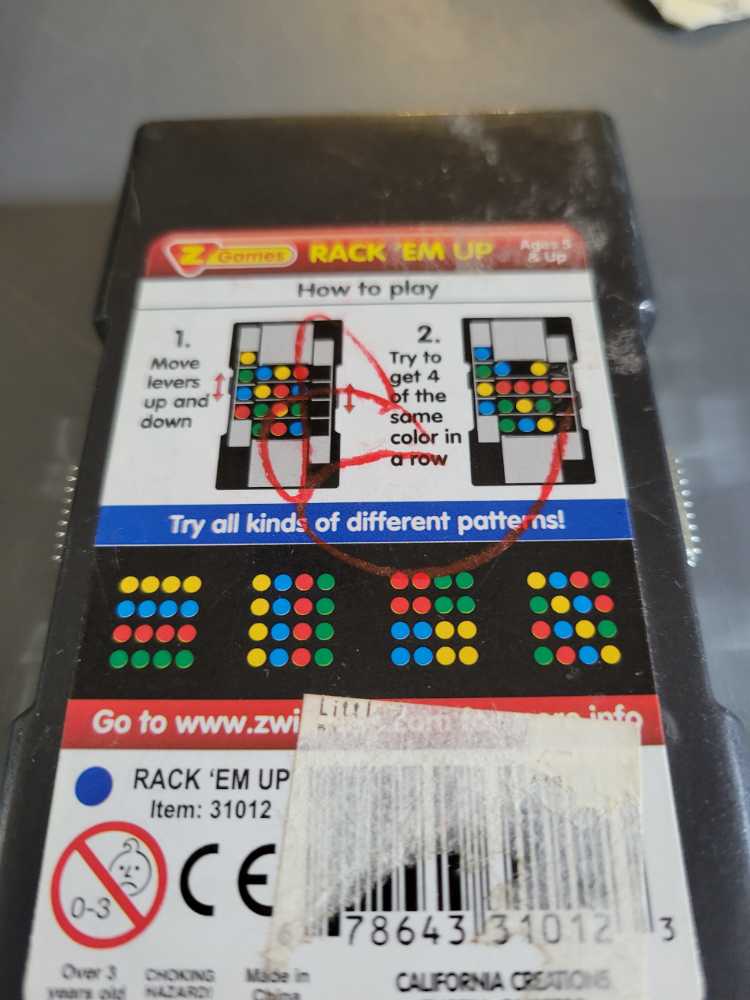 Rack "Em Up - Z games puzzle collectible - Main Image 2