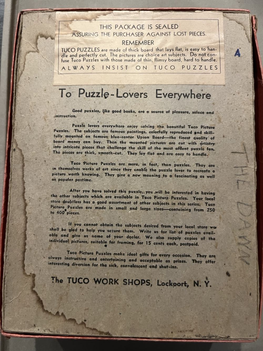 The Dawn - Tuco Work Shops puzzle collectible - Main Image 3