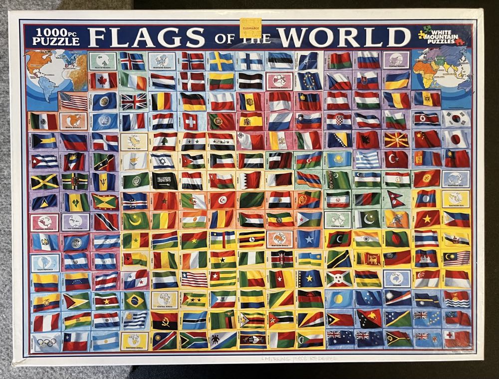 Flags of the World - White Mountain puzzle collectible - Main Image 2