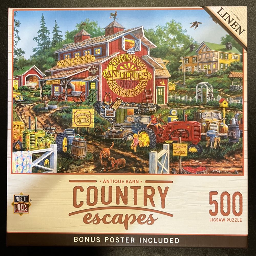 Antique Barn Country Escapes - MasterPieces puzzle collectible - Main Image 2