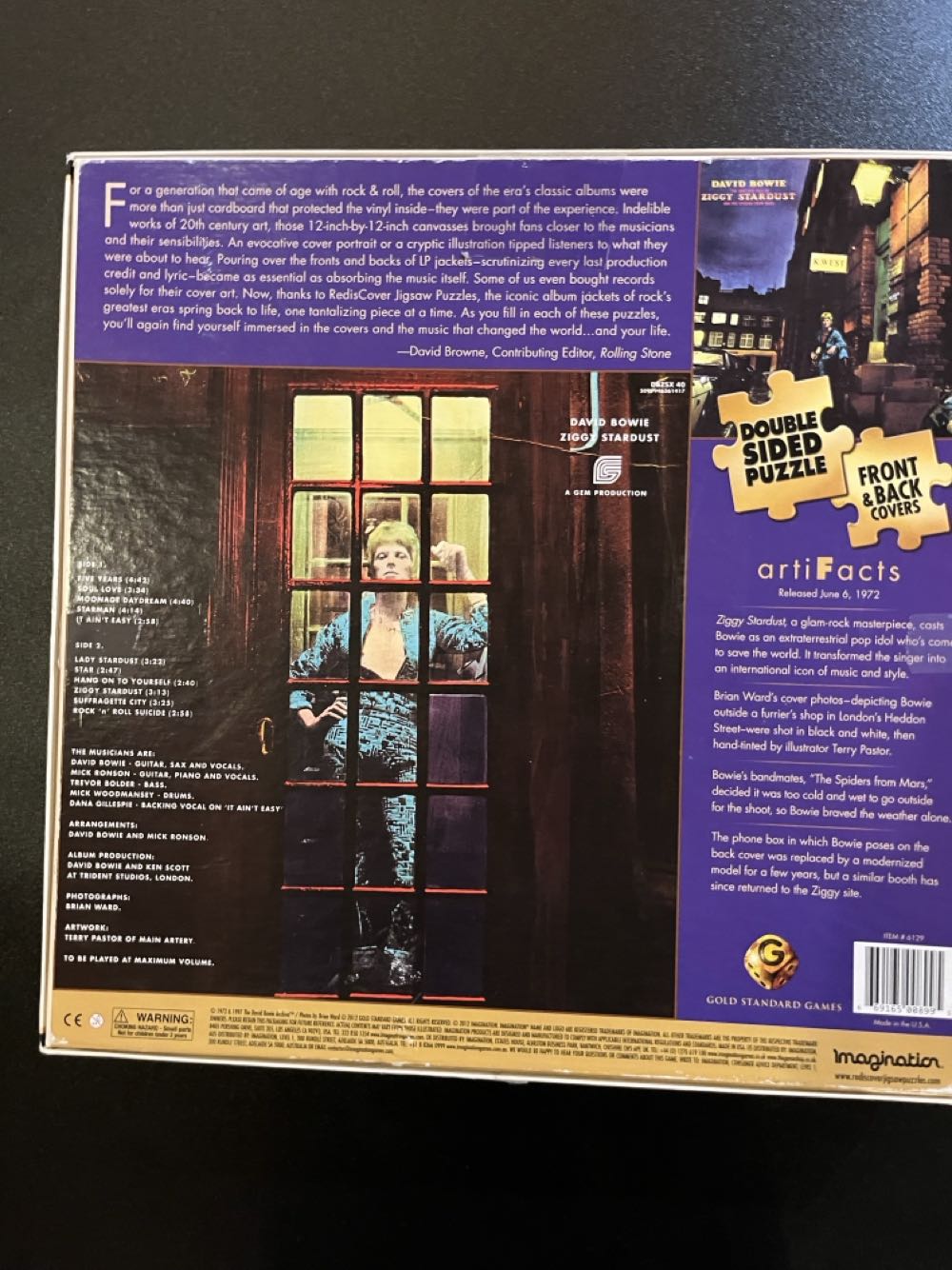 David Bowie Ziggy Stardust Classic Album Covers Vol. 1 - Rediscover puzzle collectible - Main Image 3