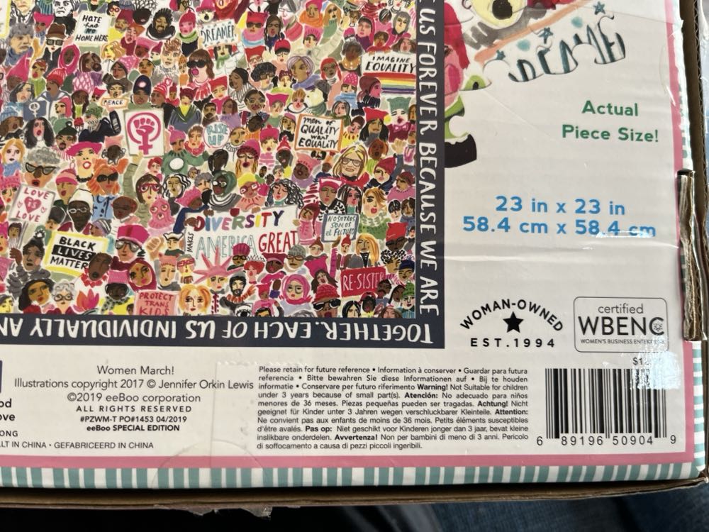 Women March! - Eeboo puzzle collectible - Main Image 2