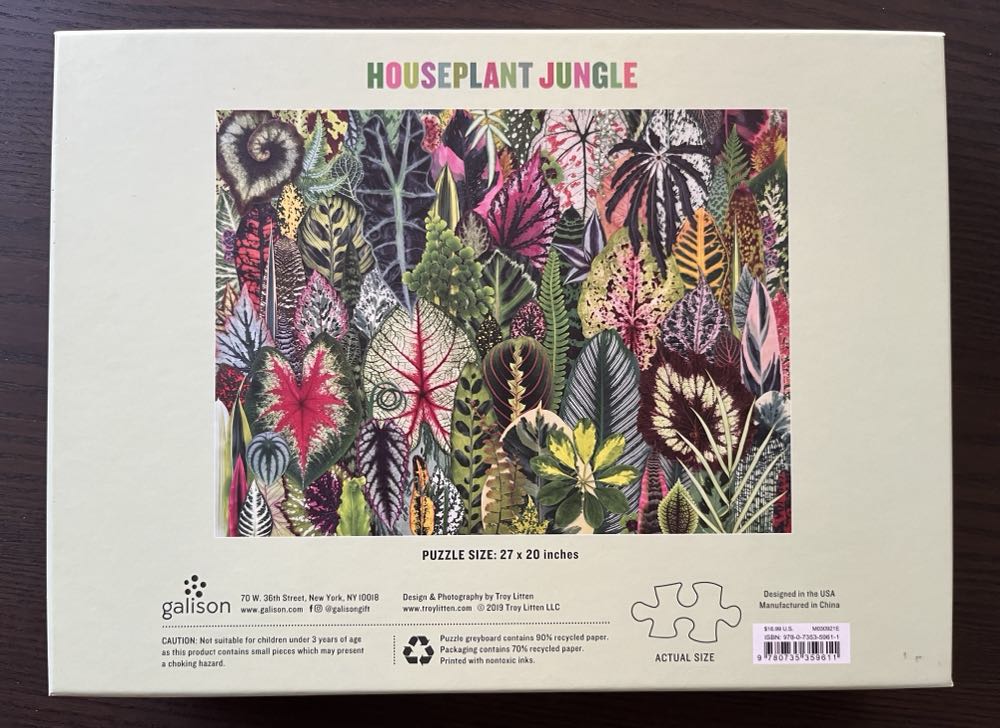 Houseplant Jungle - old - Galison puzzle collectible - Main Image 3