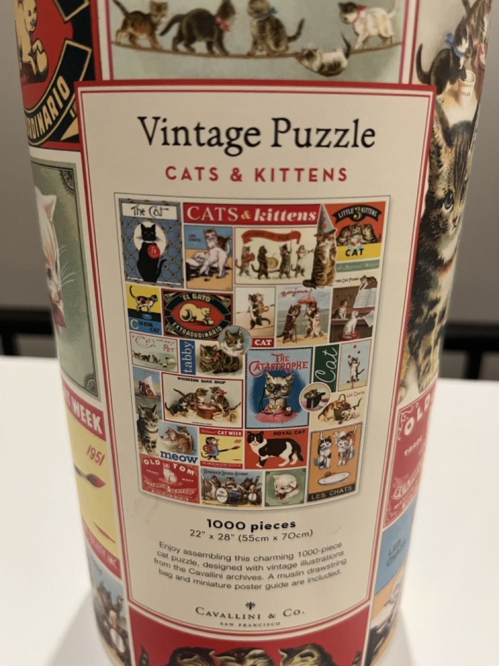 Cats and Kittens - Cavallini and Co. puzzle collectible - Main Image 3