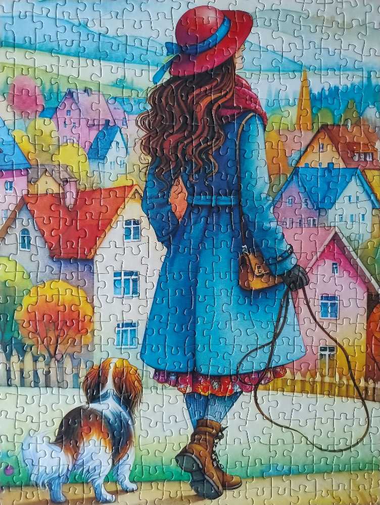 Dog Walking Bliss - JaCaRou puzzle collectible [Barcode 658606876668] - Main Image 3