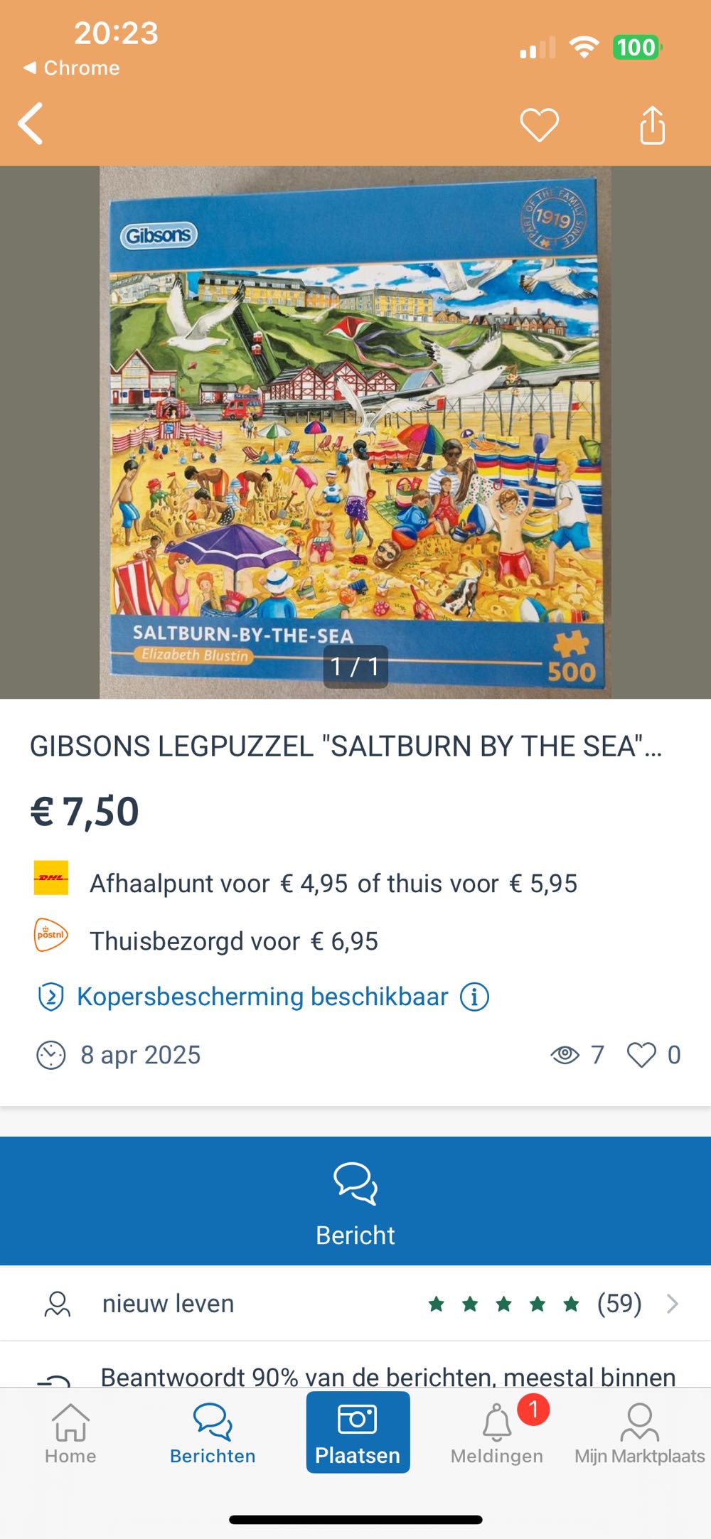 Saltburn By The Sea - Gibsons puzzle collectible [Barcode 5012269031621] - Main Image 4
