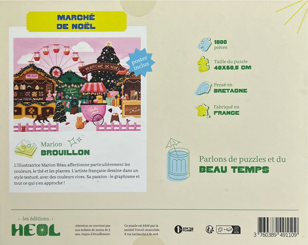 Christmas Walk Marche De Noel - Heol puzzle collectible [Barcode 3760389491109] - Main Image 2