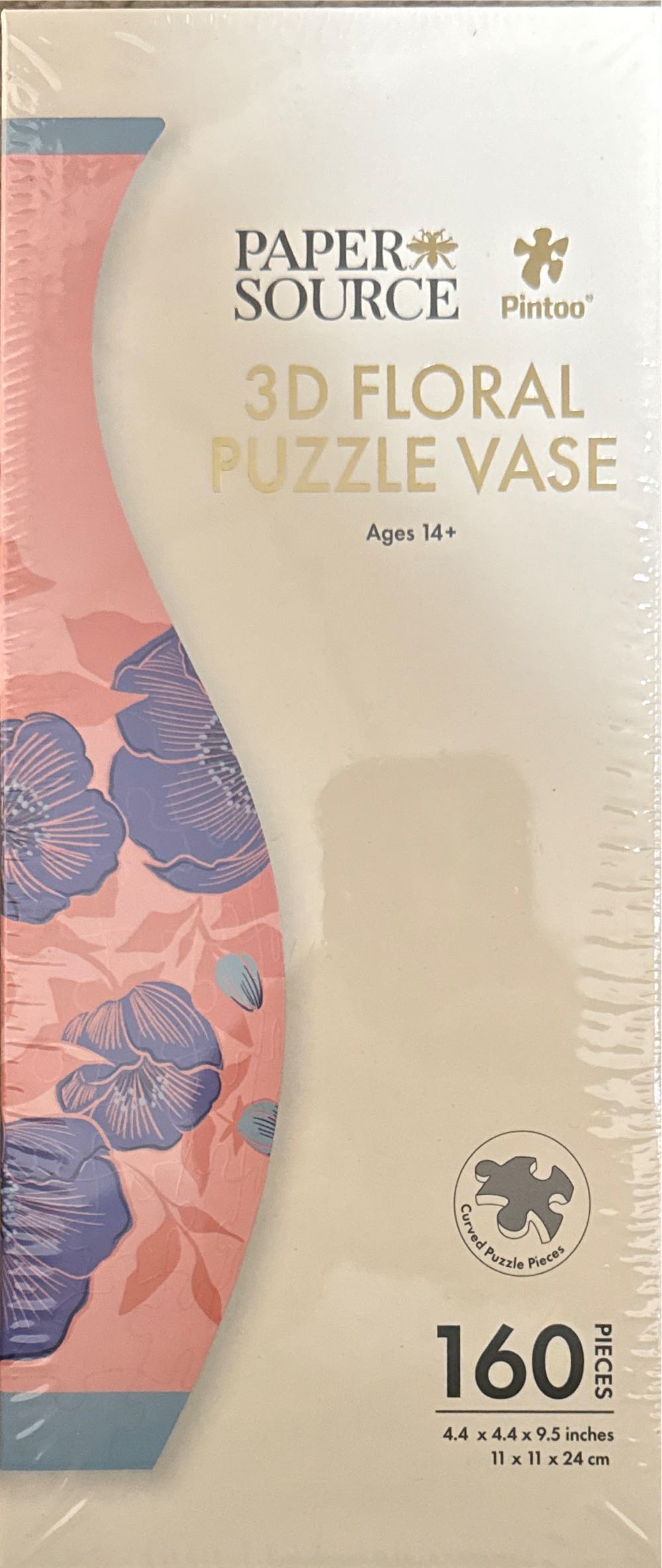 3D Floral Puzzle Vase - Pintoo Cororation puzzle collectible [Barcode 9780594206873] - Main Image 3
