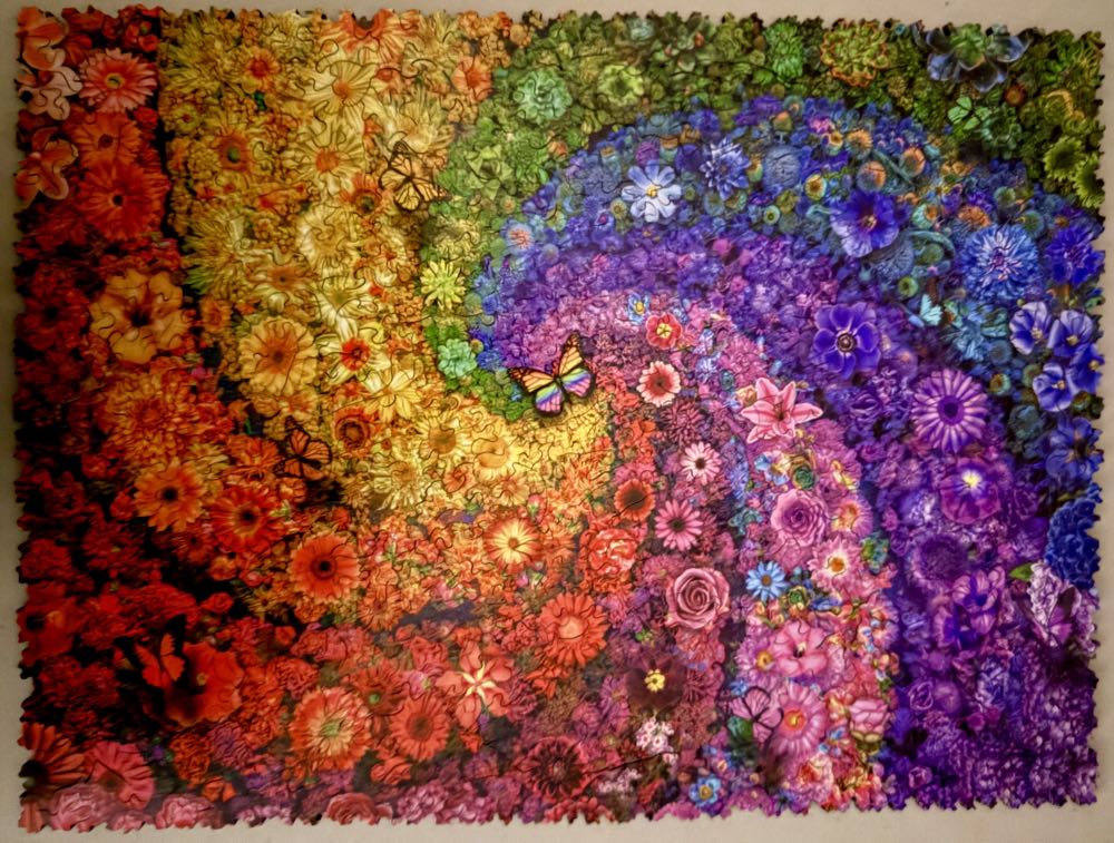 Garden of Rainbows - Nautilus Wooden Puzzles puzzle collectible - Main Image 2