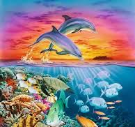 Bo Newell Acoma Wolves Nw55005 Sunsout 550 Pieces Puzzle Sealed Nos