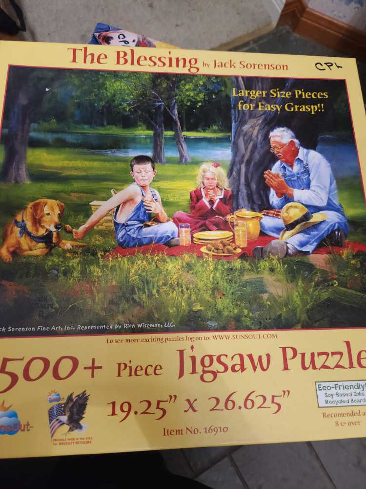 The Blessing - SunsOut puzzle collectible [Barcode 796780169104] - Main Image 2