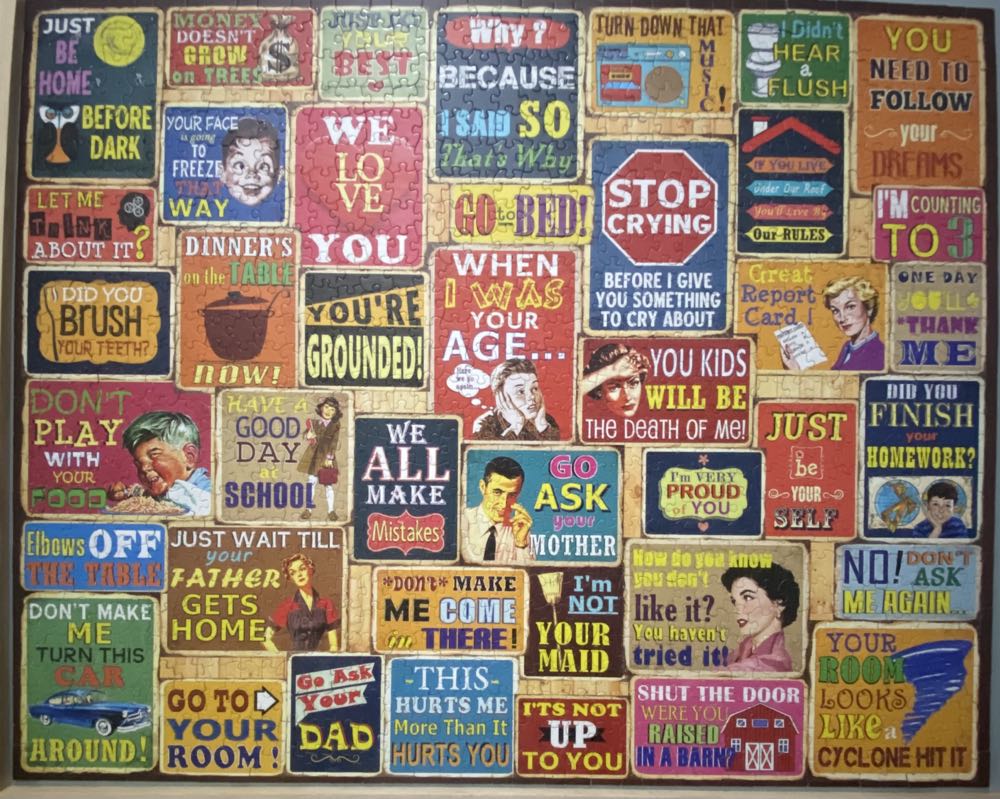 Things Parents Say - White Mountain puzzle collectible [Barcode 724819265923] - Main Image 2