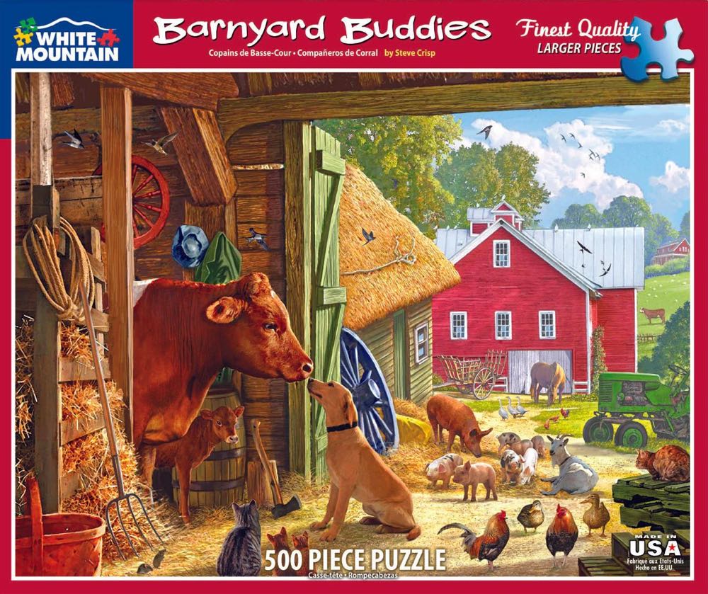 Barnyard Buddies ♥️ - White Mountain puzzle collectible [Barcode 724819259229] - Main Image 2