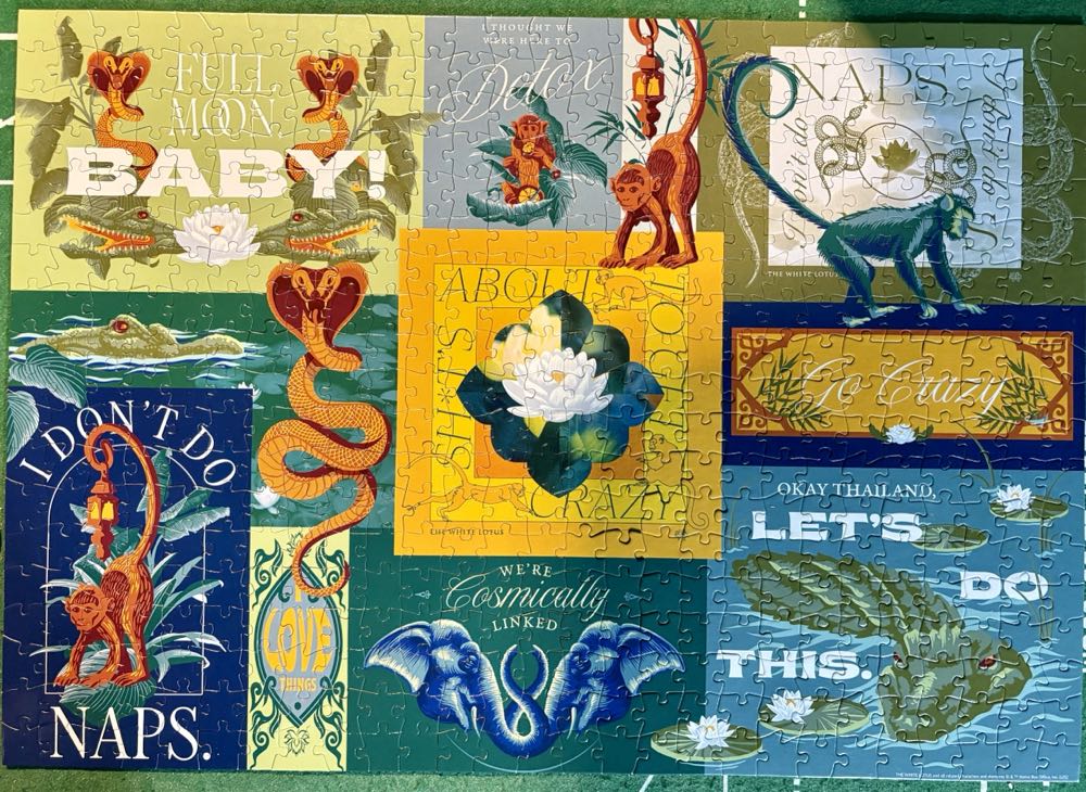 White Lotus Collage  - Buffalo puzzle collectible [Barcode 079346330386] - Main Image 2