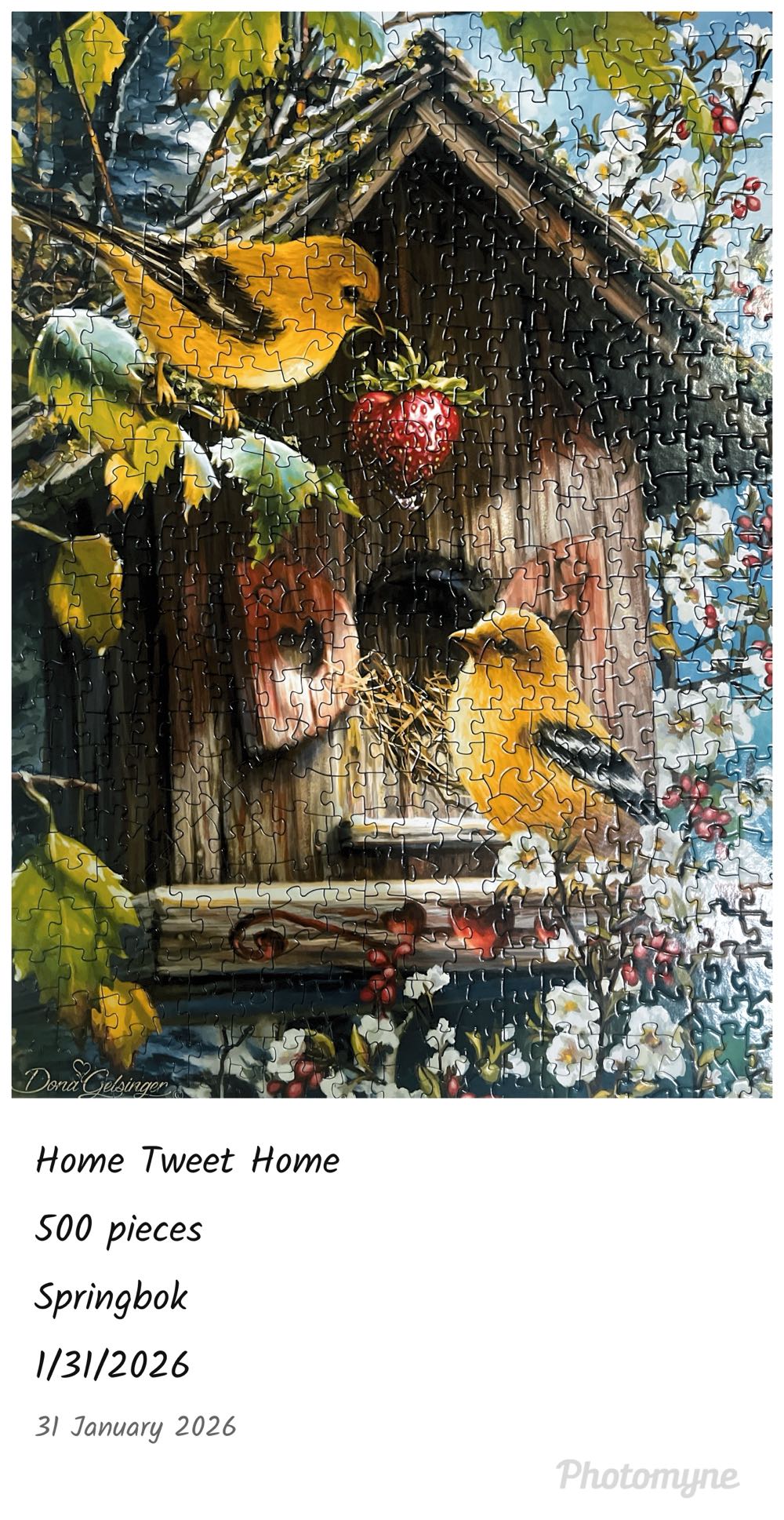 Home Tweet Home - Springbok - Majestic puzzle collectible [Barcode 091683010226] - Main Image 3