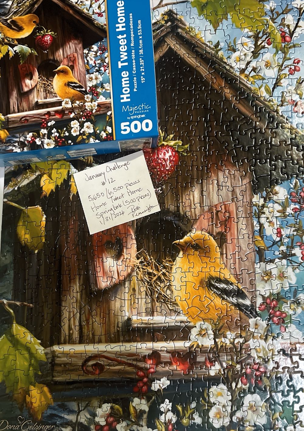 Home Tweet Home - Springbok - Majestic puzzle collectible [Barcode 091683010226] - Main Image 4