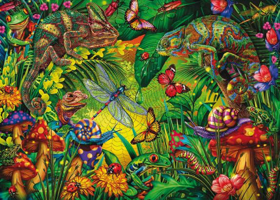 Colourful Forest of Insects in the jungle - Educa puzzle collectible [Barcode 8412668195516] - Main Image 2