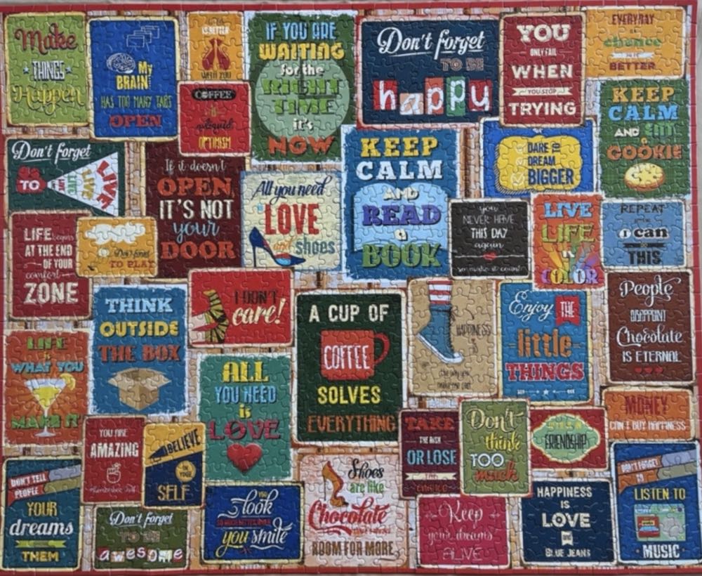 Words Of Wisdom - White Mountain puzzle collectible [Barcode 0724819264162] - Main Image 3