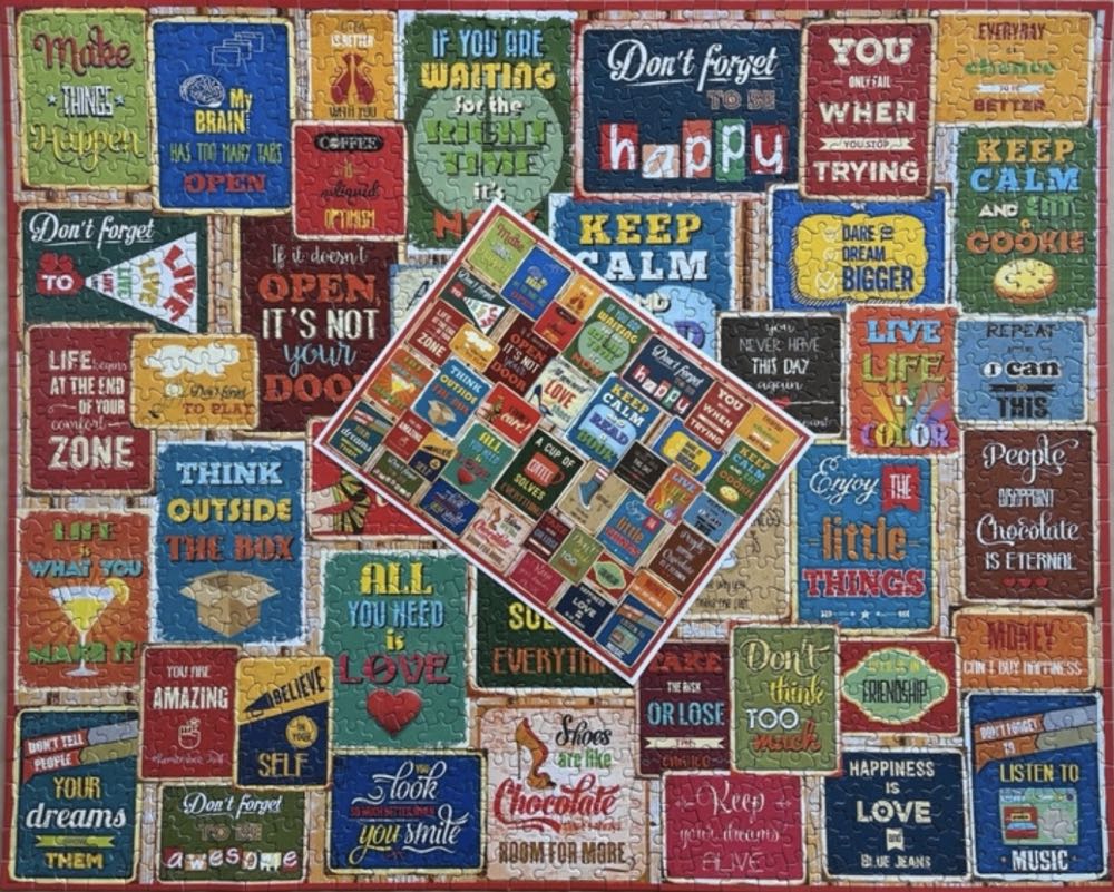 Words Of Wisdom - White Mountain puzzle collectible [Barcode 0724819264162] - Main Image 4